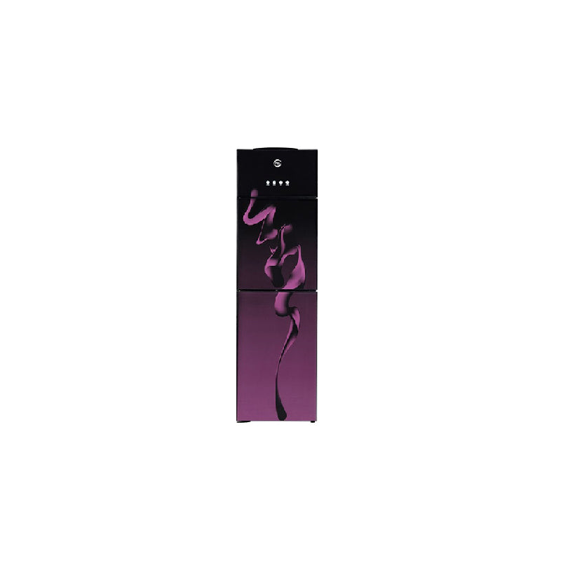 PEL Curved Glassdoor Purple Blaze Water Dispenser 525