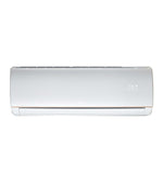 A wall-mounted TCL air conditioner with a white exterior and a visible LED display.