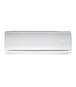 A wall-mounted TCL air conditioner with a white exterior and a visible LED display.