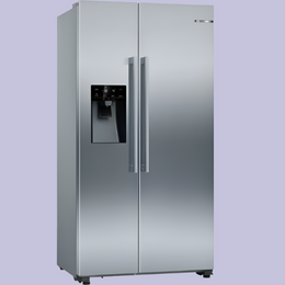 Bosch Series 4 American Side By Side Refrigerator KAI93VI30M 610L Silver (with anti-fingerprint)