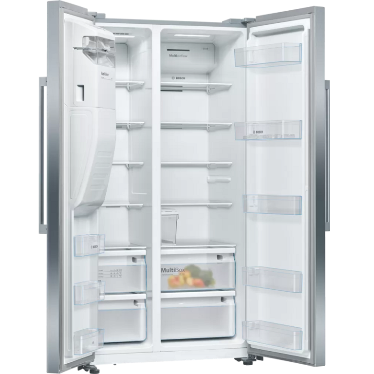 Bosch Series 4 American Side By Side Refrigerator KAI93VI30M 610L Silver (with anti-fingerprint)