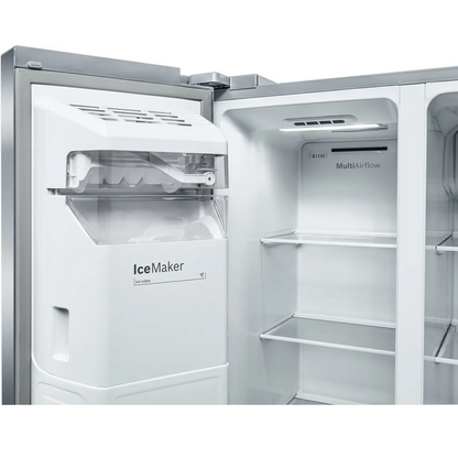 Bosch Series 4 American Side By Side Refrigerator KAI93VI30M 610L Silver (with anti-fingerprint)